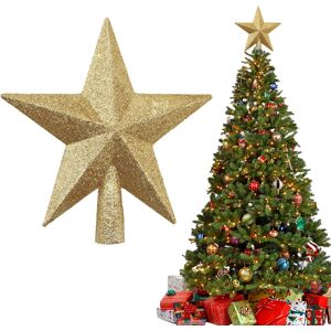 Dingfeng Dingfdeng 20cm Gold Star Christmas Tree Topper Luminous Star For Christmass Tree Dingfeng Dingfdeng 20cm Gold Star Christmas Tree Topper Luminous Star For Christmass Tree