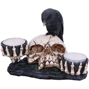Nevermore Raven & Skull Candle Holder Nemesis Now Gothic Poe Macabre Nevermore Raven & Skull Candle Holder Nemesis Now Gothic Poe Macabre