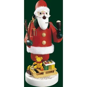 Erzgebirgische Volkskunst Richard Glässer Gmbh Smoking Figure Christmas Santa Claus With Sleigh 26210 New Erzgebirgische Volkskunst Richard Glässer Gmbh Smoking Figure Christmas Santa Claus With Sleigh 26210 New