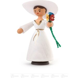 Gro�handel Dregeno Miniature Bride H=approx 4.5 Cm New Erzgebirge Christmas Figure Wooden Figure Gro�handel Dregeno Miniature Bride H=approx 4.5 Cm New Erzgebirge Christmas Figure Wooden Figure