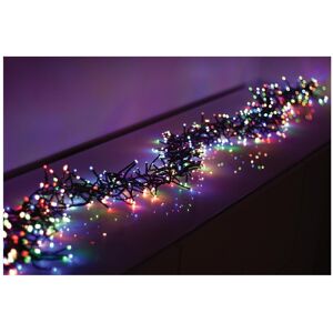 Christmas Crackers 2000 Led Multi-Coloured Cluster Christmas Lights With Timer, 25 Metres Christmas Crackers 2000 Led Multi-Coloured Cluster Christmas Lights With Timer, 25 Metres