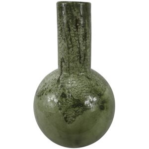 Bps Home Glass Vase White & Green Speckled Handmade Flower Vase Table Shelf Decor 49cm Bps Home Glass Vase White & Green Speckled Handmade Flower Vase Table Shelf Decor 49cm