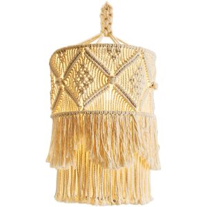 Sodial 2x(Handmade Wall Tapestry Lampshade Macrame Boho Decor Handcraft7456 Sodial 2x(Handmade Wall Tapestry Lampshade Macrame Boho Decor Handcraft7456