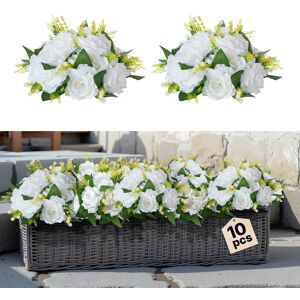 Vevor Flower Balls For Wedding Centerpieces 9.5-Inch Flower Arrangement 10 Pcs Vevor Flower Balls For Wedding Centerpieces 9.5-Inch Flower Arrangement 10 Pcs