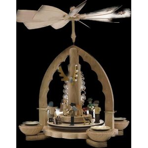 Erzgebirgische Volkskunst Richard Glässer Gmbh Christmas Pyramid In Forest Tealight & Candles Suitable Height 27cm Animals Erzgebirgische Volkskunst Richard Glässer Gmbh Christmas Pyramid In Forest Tealight & Candles Suitable Height 27cm Animals