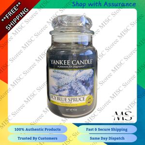 Yankee Candle Icy Blue Spruce Large Classic Jar Candle 623g - New Yankee Candle Icy Blue Spruce Large Classic Jar Candle 623g - New