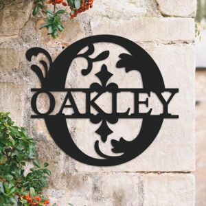 Black Country Metal Works Traditional Personalised Monogram House Name Sign - Letter O Black Country Metal Works Traditional Personalised Monogram House Name Sign - Letter O