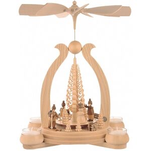 Müller German Christmas Pyramid Arch Winter Motif, 1-Tier, Height 34 Cm .. Mu 10360 New Müller German Christmas Pyramid Arch Winter Motif, 1-Tier, Height 34 Cm .. Mu 10360 New