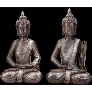 Figuren Shop Gmbh Buddha Figures 2 Set - Meditation Brown Fantasy Mythology Decoration 31cm Figuren Shop Gmbh Buddha Figures 2 Set - Meditation Brown Fantasy Mythology Decoration 31cm