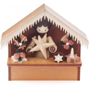 Großhandel Dregeno Miniature Weihnachtsmarktbude Sternemarkt Bxhxt 9, 5x8x4cm New Wooden House Wood Großhandel Dregeno Miniature Weihnachtsmarktbude Sternemarkt Bxhxt 9, 5x8x4cm New Wooden House Wood