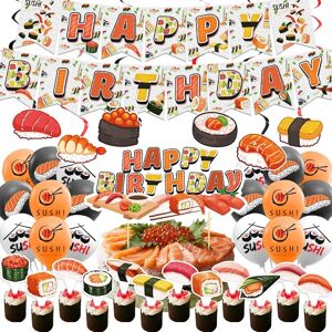 Does Not Apply Sushi Birthday Party Decorations Set - Banner, Topper, Balloons, Cupcake Toppers Does Not Apply Sushi Birthday Party Decorations Set - Banner, Topper, Balloons, Cupcake Toppers