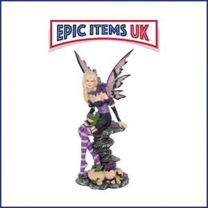 Nemesis Now Amethyst And Hatchlings 25.5cm Purple Fairy And Baby Dragon Figurine Nemesis Now Amethyst And Hatchlings 25.5cm Purple Fairy And Baby Dragon Figurine