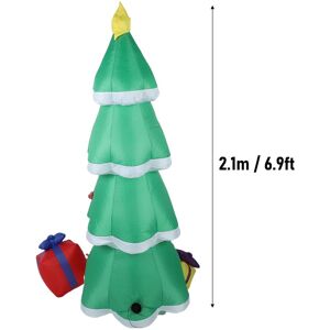 6.9ft Inflatable Xmas Tree Outdoor Decoration Blow Up Xmas Tree Yard Decor With 6.9ft Inflatable Xmas Tree Outdoor Decoration Blow Up Xmas Tree Yard Decor With