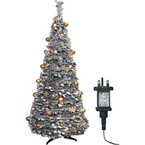 St Helens Home & Garden Gold Christmas Tree 6ft Pre-Lit LED Xmas Decor - Christmas Tree St Helens Home & Garden Gold Christmas Tree 6ft Pre-Lit LED Xmas Decor - Christmas Tree