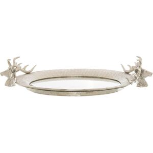 Hill Interiors Stag Head Decorative Tray / One Size Silver Hi4520 Hill Interiors Stag Head Decorative Tray / One Size Silver Hi4520