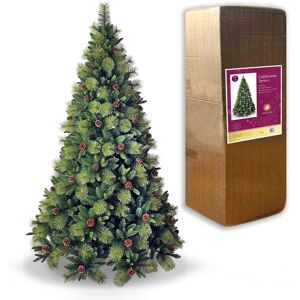 Shatchi Christmas Tree Green Artificial Bushy Californian Pine Cones Xmas Home Decor 8ft Shatchi Christmas Tree Green Artificial Bushy Californian Pine Cones Xmas Home Decor 8ft