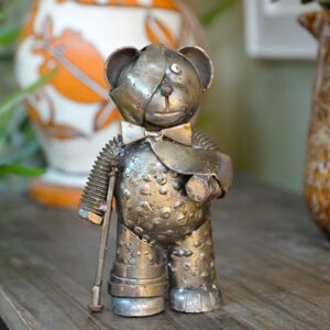 Black Country Metal Works 'Benji' The Poorly Bear Scrap Metal Art Sculpture Made From Recycled Materials Black Country Metal Works 'Benji' The Poorly Bear Scrap Metal Art Sculpture Made From Recycled Materials