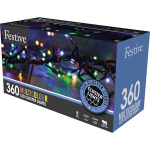 Festive 360 Multicolour Led Multi Function Cluster Christmas Lights Festive 360 Multicolour Led Multi Function Cluster Christmas Lights