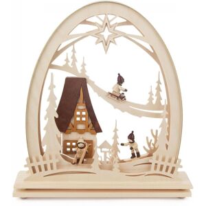 Großhandel Dregeno Electric Window Decoration Erzgebirge Arch Seiffen Church Wxhxd 31x33x6cm New Großhandel Dregeno Electric Window Decoration Erzgebirge Arch Seiffen Church Wxhxd 31x33x6cm New