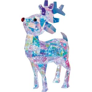 Christmas Crackers 40 Cm Iridescent Dream Reindeer 200 White Leds In & Outdoors Xmas Decoration Christmas Crackers 40 Cm Iridescent Dream Reindeer 200 White Leds In & Outdoors Xmas Decoration