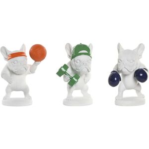 Decorative Figure Home Esprit White Multicolour Dog 17 X 13,5 X 24 Cm [3 Unit Decorative Figure Home Esprit White Multicolour Dog 17 X 13,5 X 24 Cm [3 Unit