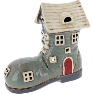 Shudehill Giftware Village Pottery Grey Large Boot Tealight Holder Boxed Jd331063 Shudehill Giftware Village Pottery Grey Large Boot Tealight Holder Boxed Jd331063
