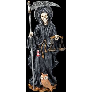 Figuren Shop Gmbh Santa Muerte Figure With Scale Black - Fantasy Decoration Reaper Skeleton 26.5cm Figuren Shop Gmbh Santa Muerte Figure With Scale Black - Fantasy Decoration Reaper Skeleton 26.5cm