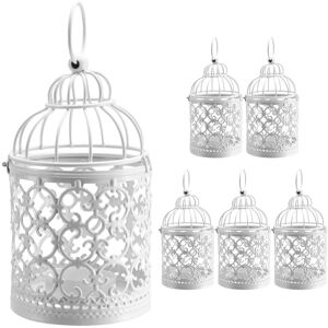 6 Pcs Candle Tea Light Holders Metal Hanging Hollow Birdcage Vintage9701 6 Pcs Candle Tea Light Holders Metal Hanging Hollow Birdcage Vintage9701