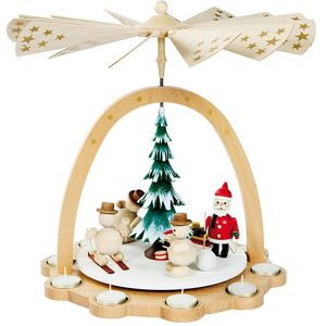 Richard Glässer Seiffen German Christmas Pyramid Snowmen, Height 40 Cm / 16 Inch, Natural.. Rg 16271 New Richard Glässer Seiffen German Christmas Pyramid Snowmen, Height 40 Cm / 16 Inch, Natural.. Rg 16271 New