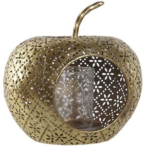 Candleholder Home Esprit Golden Metal Crystal 14 X 14 X 13 Cm Candleholder Home Esprit Golden Metal Crystal 14 X 14 X 13 Cm