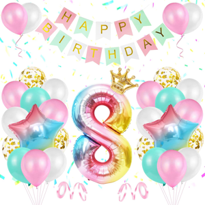 Does Not Apply 8th Birthday Decorations Girls, Rainbow Large Gradient Helium Balloon Number 8, Does Not Apply 8th Birthday Decorations Girls, Rainbow Large Gradient Helium Balloon Number 8,