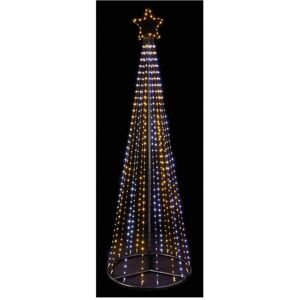 Christmas Crackers 2.1 Metres Flexibright Pyramid Tree White Warm White In/outdoors Xmas Decoration Christmas Crackers 2.1 Metres Flexibright Pyramid Tree White Warm White In/outdoors Xmas Decoration