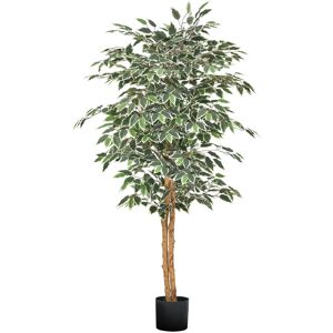 Vevor 150cm Artificial Ficus Tree Tall Faux Plant With Pot For Indoor Decor Vevor 150cm Artificial Ficus Tree Tall Faux Plant With Pot For Indoor Decor