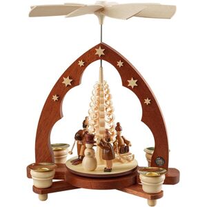 Müller German Christmas Pyramid Children In Winter, 1-Tier, Height 28 Cm.. Mu 10216 New Müller German Christmas Pyramid Children In Winter, 1-Tier, Height 28 Cm.. Mu 10216 New