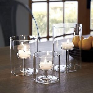 Lanlong Hurricane Glass Tea Light Candle Holders Pillar Candles Set Of 3 Clear Lanlong Hurricane Glass Tea Light Candle Holders Pillar Candles Set Of 3 Clear