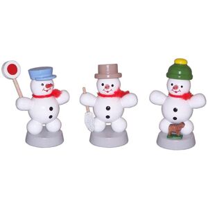 Volker Zenker Colorful Snowman Trio - Christmas Decoration 6cm Volker Zenker Colorful Snowman Trio - Christmas Decoration 6cm