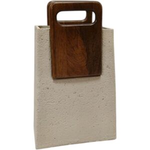 Vase Home Esprit Brown Beige Mango Wood Papier-Mâché Vase Home Esprit Brown Beige Mango Wood Papier-Mâché