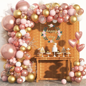 Does Not Apply Rose Gold Balloon Arch Kit 150pcs Birthday Balloons For Women Girls Ladies Rose Does Not Apply Rose Gold Balloon Arch Kit 150pcs Birthday Balloons For Women Girls Ladies Rose