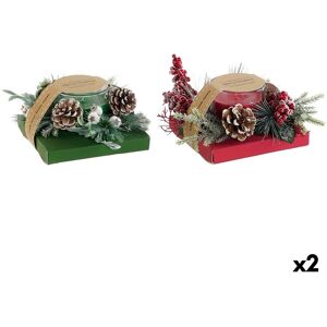 DKD Home Decor Red Green Candle - Christmas Candle Set 2 DKD Home Decor Red Green Candle - Christmas Candle Set 2