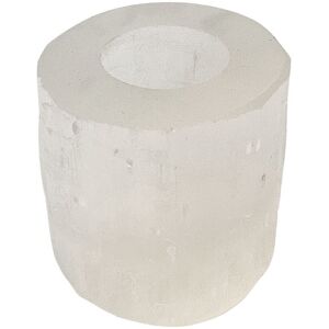 Vie Selenite Cylindrical Candle Holder, 10x10cm Vie Selenite Cylindrical Candle Holder, 10x10cm