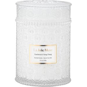 La Jole Muse La Jolíe Muse Scented Candle Gardenia & Ylang Ylang Candle Gifts For Women, 19 La Jole Muse La Jolíe Muse Scented Candle Gardenia & Ylang Ylang Candle Gifts For Women, 19