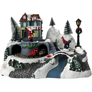 Mobili Rebecca Rebecca Mobili Christmas Village With Lights And Movement Christmas Decor Mobili Rebecca Rebecca Mobili Christmas Village With Lights And Movement Christmas Decor