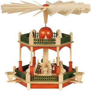 Richard Glässer Seiffen German Christmas Pyramid Nativity Scene, Height 28 Cm / 11 Inch, .. Rg 86021 New Richard Glässer Seiffen German Christmas Pyramid Nativity Scene, Height 28 Cm / 11 Inch, .. Rg 86021 New