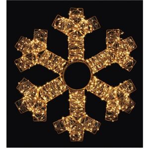 Christmas Crackers 60 Cm Led Gold Starburst Snowflake Warm White Indoors & Outdoors Xmas Decoration Christmas Crackers 60 Cm Led Gold Starburst Snowflake Warm White Indoors & Outdoors Xmas Decoration