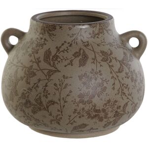 Vase Home Esprit Brown Green Stoneware Leaf Of A Plant 21 X 20 X 16 Cm Vase Home Esprit Brown Green Stoneware Leaf Of A Plant 21 X 20 X 16 Cm