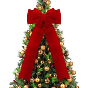 Taylor Extra Large Red Velvet Christmas Bow - 90x120cm Taylor Extra Large Red Velvet Christmas Bow - 90x120cm