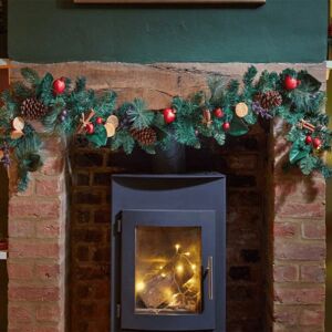 Samuel Alexander 1.8m Festive Spice Christmas Garland With Pinecones And Faux Dried Fruit Samuel Alexander 1.8m Festive Spice Christmas Garland With Pinecones And Faux Dried Fruit