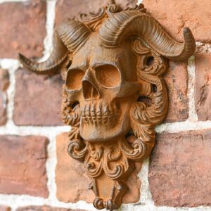 Black Country Metal Works Rustic Wall-Mounted El Diablo Garden Sculpture - Cast Iron Outdoor Wall Art Black Country Metal Works Rustic Wall-Mounted El Diablo Garden Sculpture - Cast Iron Outdoor Wall Art