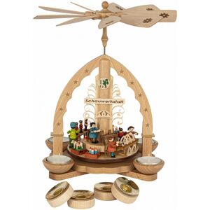 Richard Glässer Seiffen Christmas Pyramid Show Workshop For Tealight And Candles, 27 Cm /.. Rg 16057 New Richard Glässer Seiffen Christmas Pyramid Show Workshop For Tealight And Candles, 27 Cm /.. Rg 16057 New