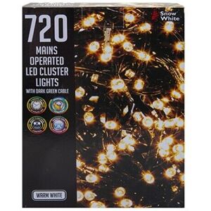 Royal White 720 LED Cluster Fairy Christmas Lights - Christmas Lights Royal White 720 LED Cluster Fairy Christmas Lights - Christmas Lights